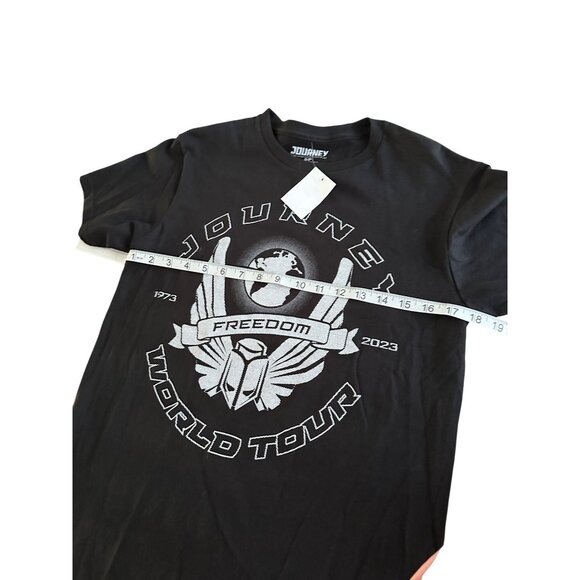 Journey Freedom World Tour 2023 T-Shirt S/P Black 100% Cotton - Picture 6 of 10